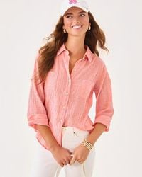 Lilly Pulitzer - Sea View Button Down Top - Lyst