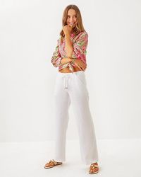 Lilly Pulitzer - 31" Brawley Linen Pant - Lyst