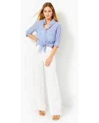 Lilly Pulitzer - 31" Deri Linen Palazzo Pant - Lyst
