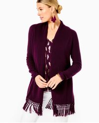 faretta open front cardigan