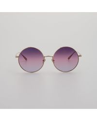 Linda Farrow - Bea Round Sunglasses - Lyst