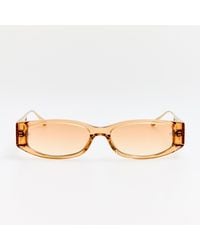 Linda Farrow - Susie Vista Temple Sunglasses - Lyst