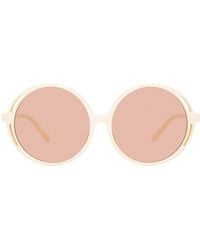 Linda Farrow - Bianca Round Sunglasses - Lyst