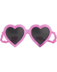 Jeremy Scott Heart Sunglasses - Pink