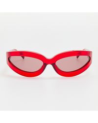 The Attico x Linda Farrow - Agnes Wrap Sunglasses - Lyst