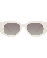 Linda Farrow Debbie D-frame Acetate Sunglasses in Brown | Lyst