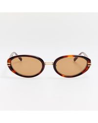 The Attico x Linda Farrow - Ambra Oval Sunglasses - Lyst