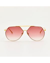 Linda Farrow Nana Sunglasses in Green | Lyst UK