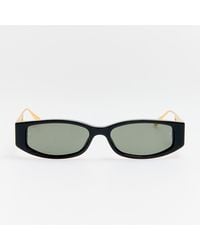Linda Farrow - Susie Vista Temple Sunglasses - Lyst
