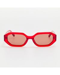 The Attico x Linda Farrow - Irene Angular Sunglasses - Lyst