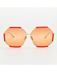 Linda Farrow - Margot Sunglasses - Lyst