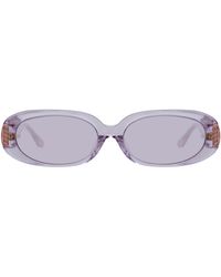 Linda Farrow - Cara Oval Sunglasses - Lyst