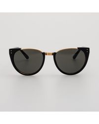 Linda Farrow - Iris Oval Sunglasses - Lyst