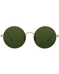 Linda Farrow - Zaha Round Sunglasses - Lyst