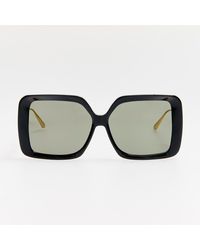 Linda Farrow - Macy Vista Temple Sunglasses - Lyst