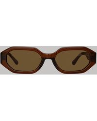 The Attico x Linda Farrow - Irene Angular Sunglasses - Lyst