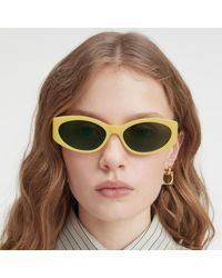 Linda Farrow - Ovalo Oval Sunglasses - Lyst