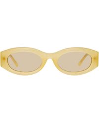 Linda Farrow - The Attico Berta Oval Sunglasses - Lyst