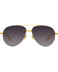 Linda Farrow - Marcelo Aviator Sunglasses - Lyst