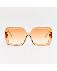 Linda Farrow - Macy Vista Temple Sunglasses - Lyst