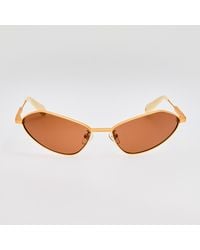 Jacquemus - Bambino Angular Metal Sunglasses - Lyst