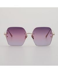 Linda Farrow - Carina Oversized Sunglasses - Lyst