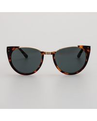 Linda Farrow - Iris Oval Sunglasses - Lyst