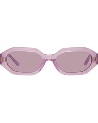 Linda Farrow - The Attico Irene Angular Sunglasses - Lyst