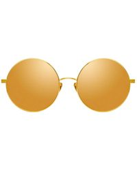 Linda Farrow - Lockhart C2 Round Sunglasses - Lyst