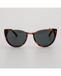 Linda Farrow - Iris Oval Sunglasses - Lyst