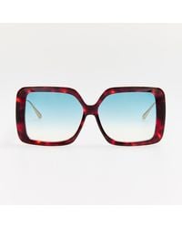 Linda Farrow - Macy Vista Temple Sunglasses - Lyst
