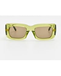 The Attico x Linda Farrow - Marfa Rectangular Sunglasses - Lyst