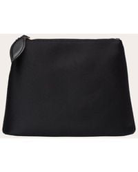 Liffner - Zip Clutch Satin - Lyst