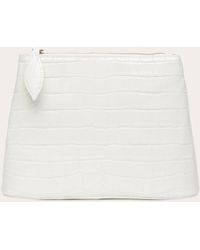 Liffner - Zip Clutch Croc - Lyst