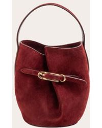 Liffner - Belted Bucket Bag Mini Suede - Lyst