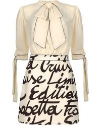 Little Soho Jurk Met Logo Karin Natural - Naturel