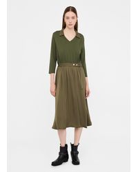 Liu Jo - Liu Jo Robe Midi Avec Ceinture - Lyst