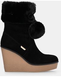 Liu Jo - Liu Jo Bottines À Talons Compensés Avec Pompon - Lyst