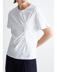 Liu Jo - Liu Jo T-shirt Con Arriccio Asimmetrico - Lyst