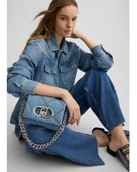 Liu Jo - Liu Jo Kleine Tasche Lapuffy Aus Denim Mit Ketten - Lyst
