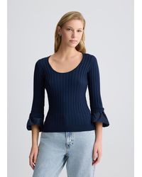 Liu Jo - Liu Jo Maglia Con Maniche Volants - Lyst