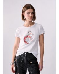Liu Jo - T-Shirt Avec Broderie Bijou - Lyst