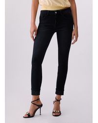 Liu Jo - Vaqueros Pitillo Con Strass - Lyst