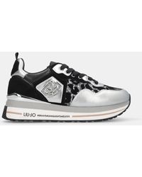 Liu Jo - Liu Jo Sneakers À Plateforme Brillantes Avec Imprimé Animalier - Lyst