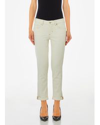 Liu Jo - Liu Jo Skinny-Hose Mit Umschlag - Lyst