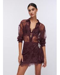 Liu Jo - Liu Jo Chemise En Dentelle Chantilly - Lyst