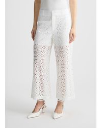 Liu Jo - Liu Jo Pantaloni Cropped Con Ricami - Lyst
