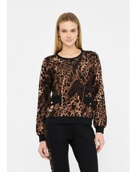 Liu Jo - Liu Jo Sweatshirt Mit Animal-Print Liu Jo Better - Lyst