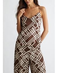 Liu Jo - Liu Jo Top Da Completo Con Stampa Chain - Lyst