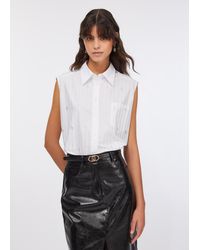 Liu Jo - Liu Jo Top En Coton Avec Strass - Lyst